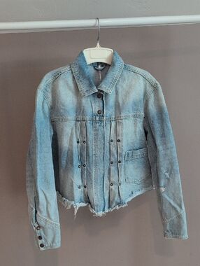 Free People Dillion Denim Jean Jacket Small